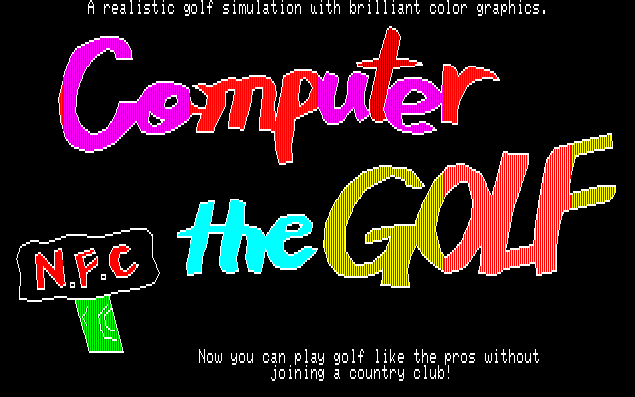 Screenshot (CtG, EN FanTL) [PC-8801] - Title Screen