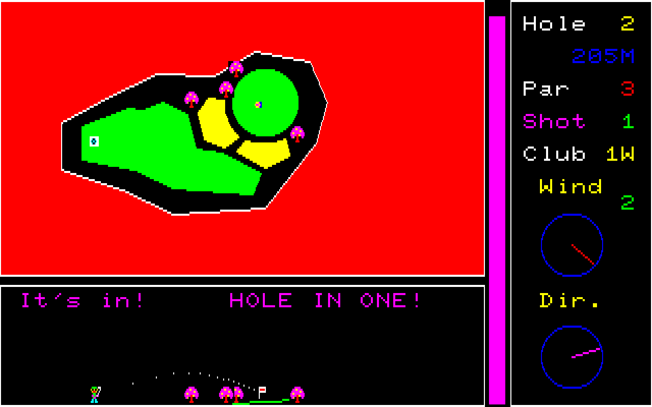 Screenshot (CtG, EN FanTL) [PC-8801] - Hole in One