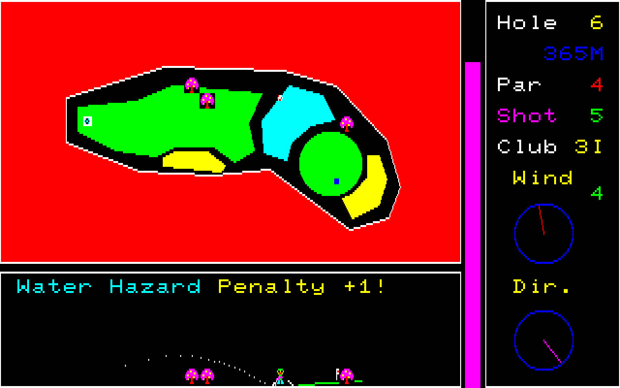 Screenshot (CtG, EN FanTL) [PC-8801] - Water Hazard