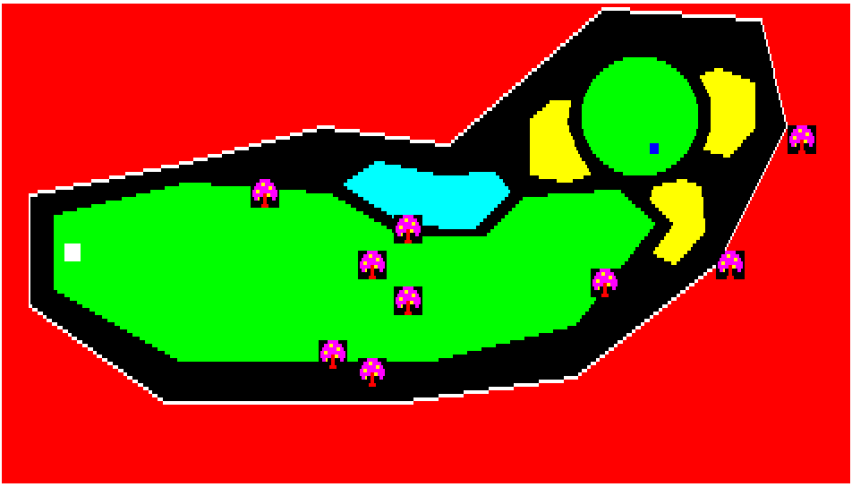 Map (CtG) [PC-8801] - Hole 1