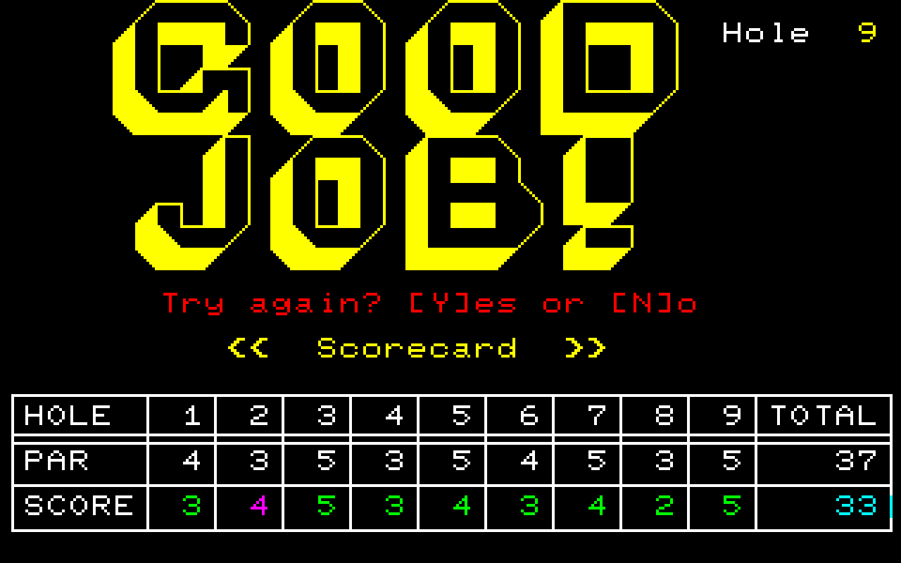 Screenshot (CtG, EN FanTL) [PC-8801] - Final Score