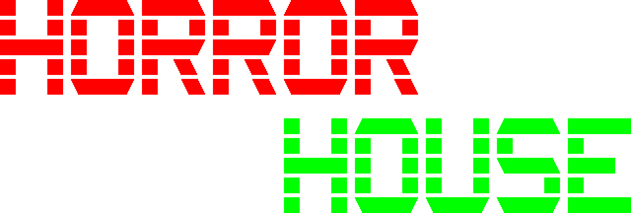 Logo (In-game) - Horror House (JP) [PC-8801]